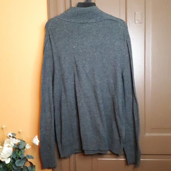 Gap Men Grey Half Button Long Sleeve Sweater size XXL - Picture 2 of 12